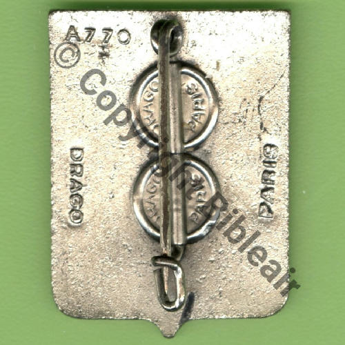 A0770 CENT PERFECT RESERVES VILLA  DrP+DPast Dos lisse ARGENT sans poincon... Src.Y.GENTY 44Eur(x9) 